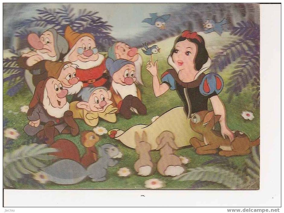 WALD DYSNEY BLANCHE NEIGE ET LES 7 NAINS EN RELIEF REF 3616 - Disneyland