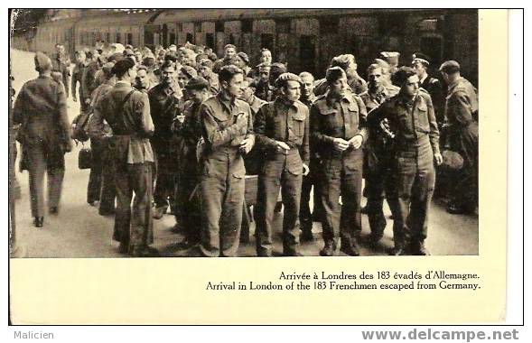 GUERRE 1939-1945- Ref No 14- Arrivee A Londre Des 183 Evades D Allemagne   -bon Etat - Guerre 1939-45