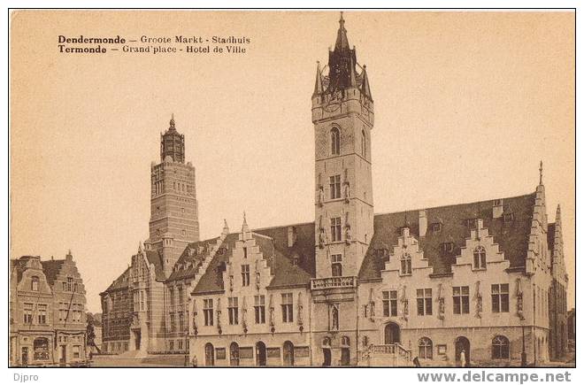 Dendermonde  Groote Markt Stadhuis /Termonde Grand Place Hotel De Ville - Dendermonde