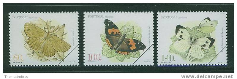 SPM0011 Specimen Papillon Serie Incomplete 195 196 197 Portugal Madere 1997 Neuf ** - Madère