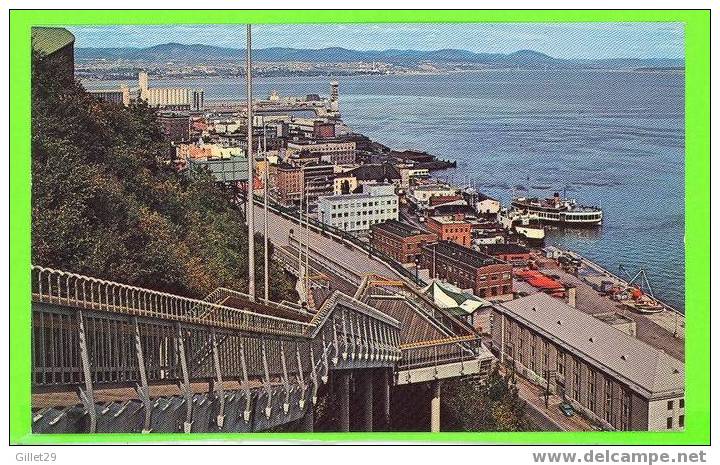 QUÉBEC - LA PROMENADE DES GOUVERNEURS - ESCALIER TERRASSE DUFFERIN  - PROVINCIAL NEWS CO - - Québec - La Cité