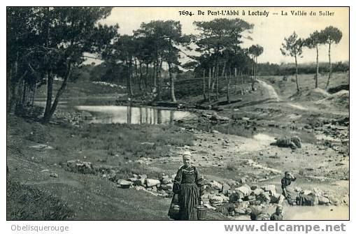 29 DE PONT L ABBE A LOCTUDY VALLEE DE SULLER N ° 3694 LAVANDIERES BLANCHISSEUSES ENFANTS - Loctudy