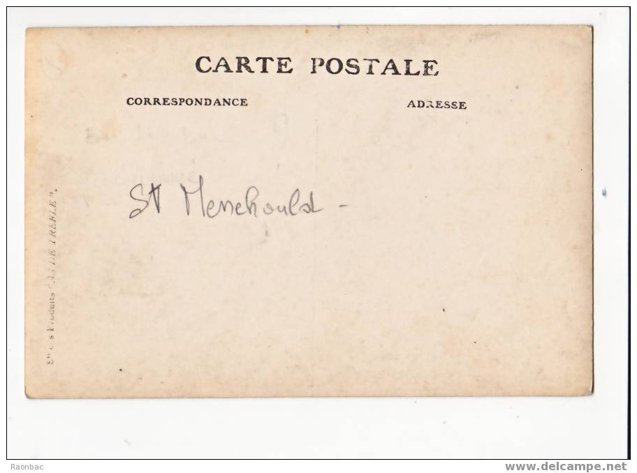 CPA--51-----SAINTE-MENEHO ULD------GENDARMERIE----- CARTE-PHOTO----FACTEUR - Sainte-Menehould