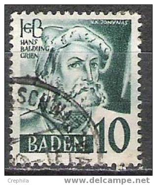 Allemagne - Occuppation Française - Baden  - 1948 - Michel 33 - Oblit. - Baden