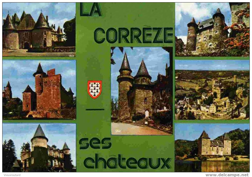 CPSM.POMPADOUR. COLLONGES. SEILHAC.CASESTEL.NOVEL. CHATEAUPONTIER A UZERCHE. TURENNE.GIBANEL. - Arnac Pompadour