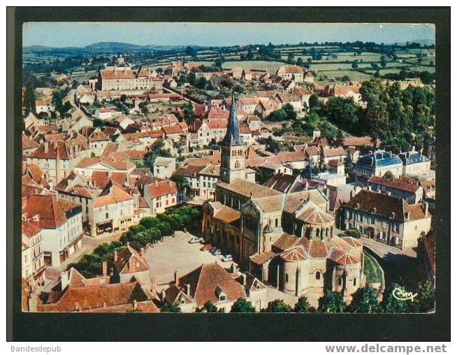 CPSM - Charolles - Vue Aérienne - Place De L' Eglise ( COMBIER CIM 314 114) - Charolles