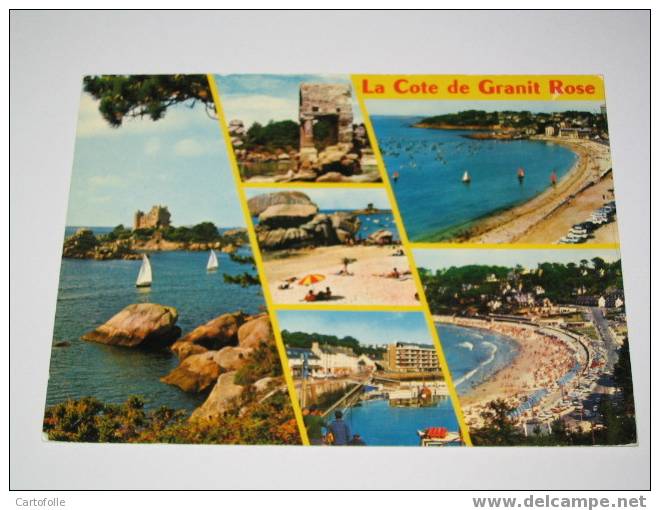 (353) - 1 -  Carte Postale Sur La Cote De Granit Rose - Lannion