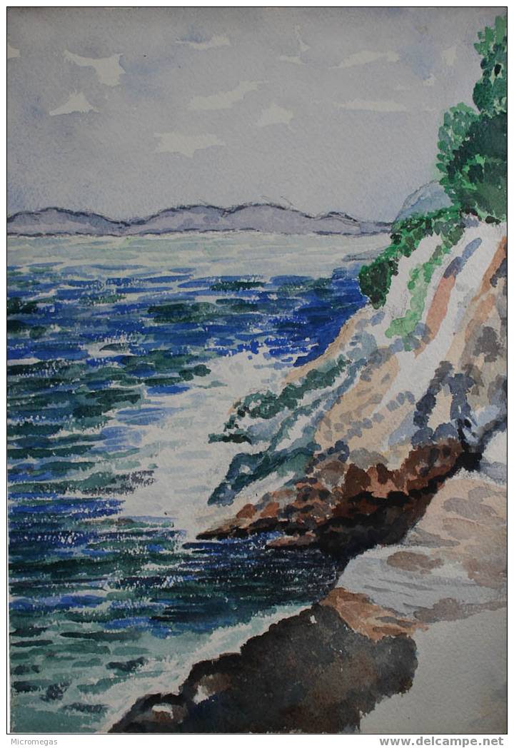 Aquarelle : Bord De Mer - Aquarelles