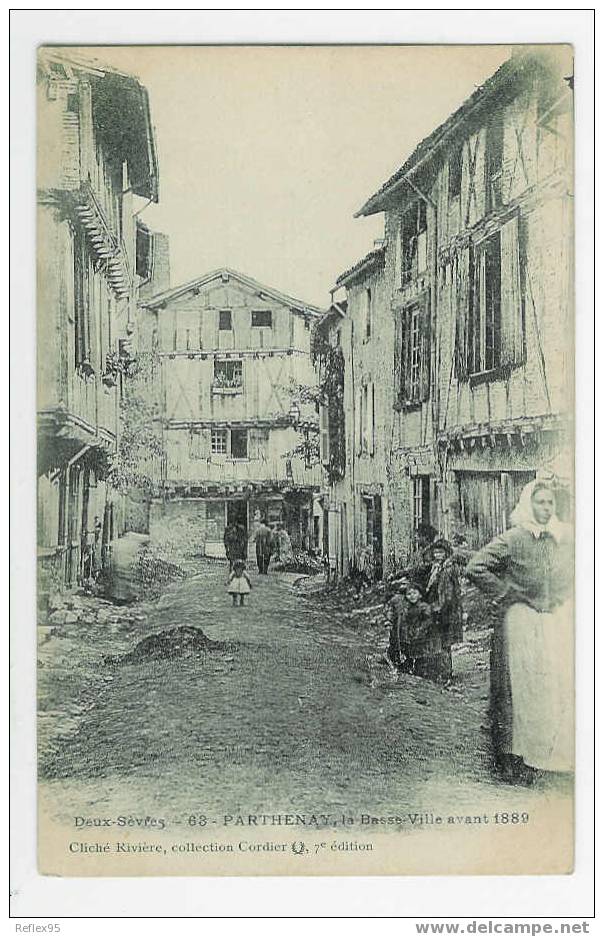 PARTHENAY - La BAsse-Ville Avant 1889 - Parthenay