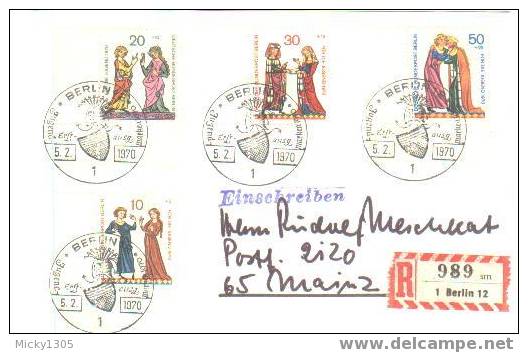 Berlin FDC Mi-Nr 354/357 (P014)- - 1948-1970