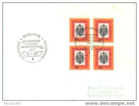 Berlin FDC Mi-Nr 385 (P018)- - 1971-1980