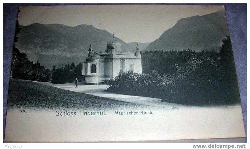 Germany,Bavaria,Linderhof ,Castle,Maurischer  Kiosk,vintage Postcard - Oberammergau