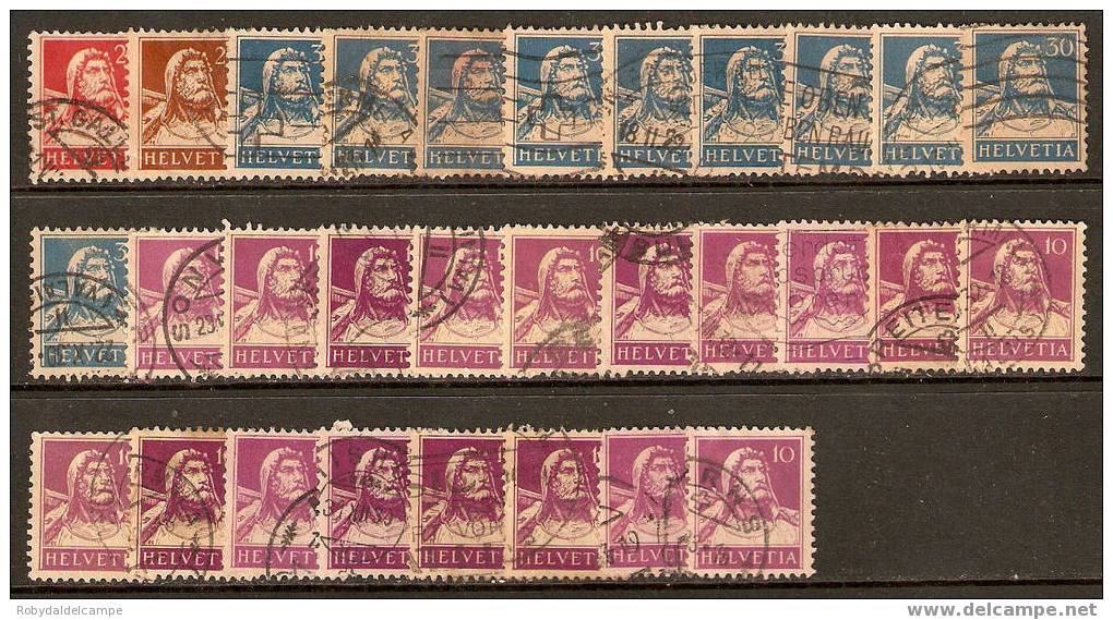 CH215 - SVIZZERA - Lotto Misto "Guglielmo Tell" Di 2.a Scelta - 118 Pezzi - CV Euro 78,05 - Collections