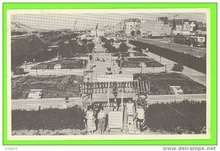 BREDENE SUR/MER - LE PARC LEBURTON - ANIMÉE - VOYAGÉE EN 1955 - - Bredene