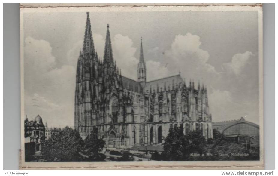 Köln Am Rhein - Kunstverlag Matthias Scholtes - Köln-Sülz - 16 Aug 1941 - Dom - Südseite - Koeln