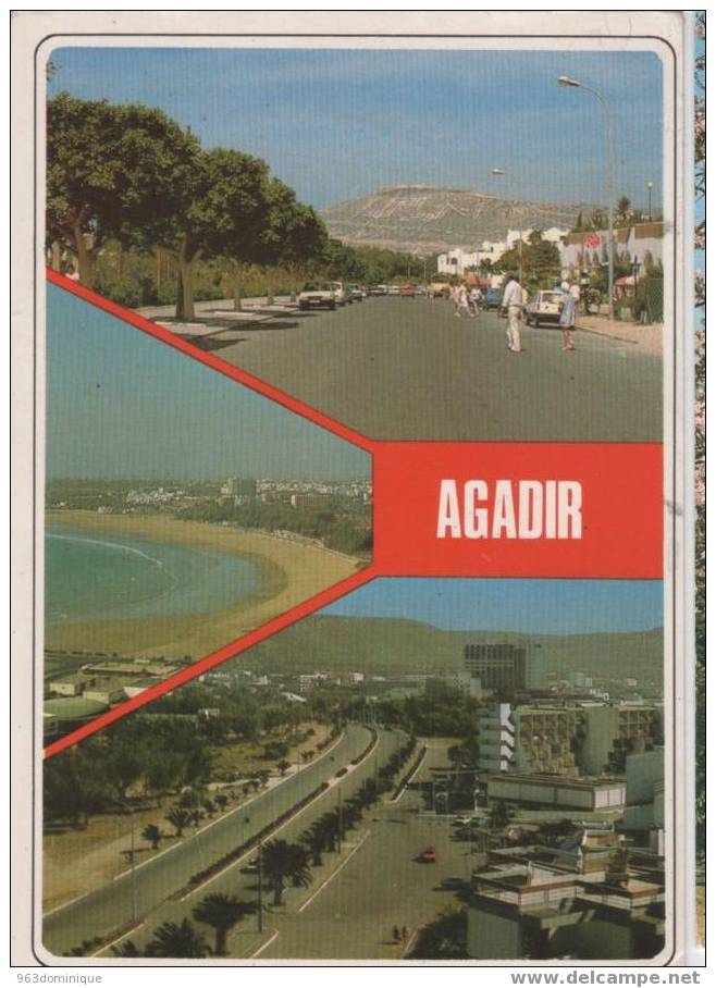 Agadir Boulevard Mohammed V - Bd Prince Héritier Sidi Mohammed - Vue De La Baie - Agadir