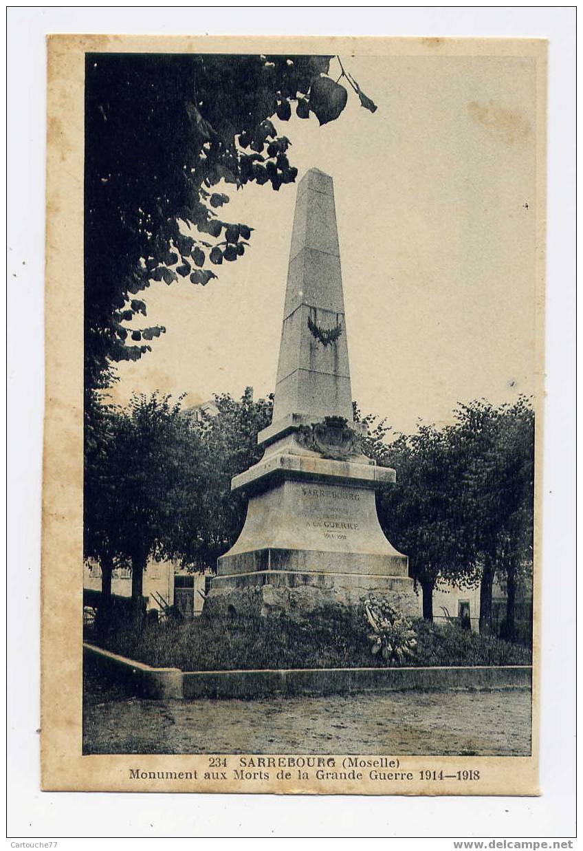 K7 - SARREBOURG - Monument Aux Morts De La Grande Guerre 1914 - 1918 - Sarrebourg