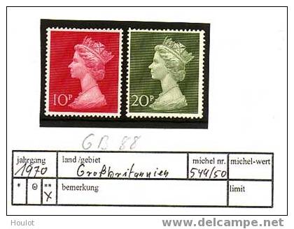 Großbritannien Mi. N° 549/50 **  Freimarke Königin Elsisabeth II 10  + 20 P - Non Classés