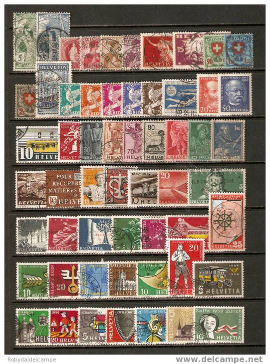 CH222 - SVIZZERA - Lotto Misto 1900/1958 Di 2.a Scelta - 57 Pezzi - CV Euro 201,65 - Collections