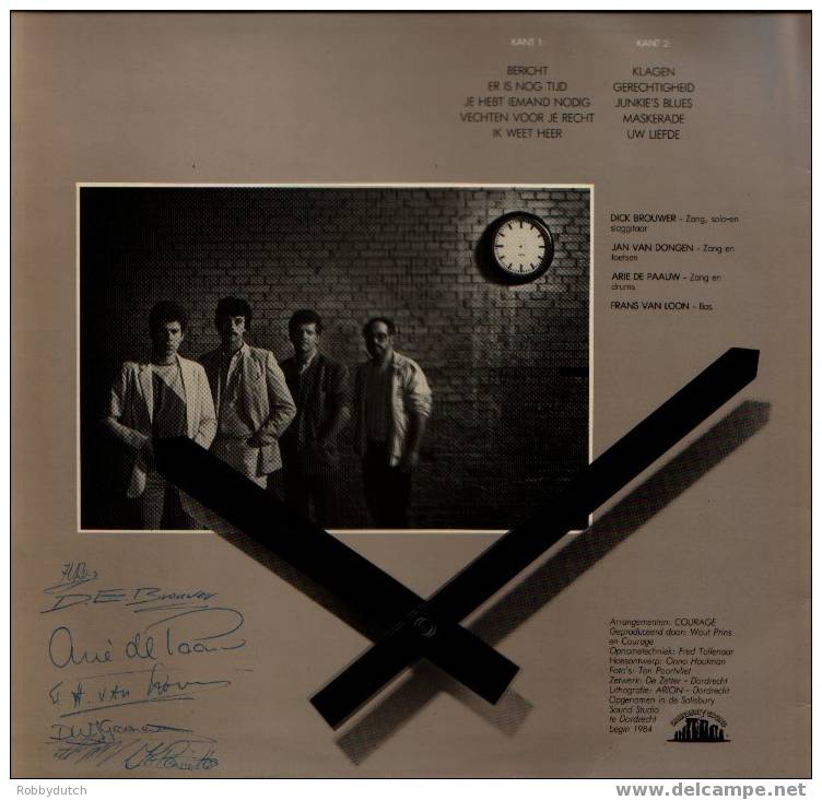 * LP * COURAGE - ER IS NOG TIJD (1984 Ex-!!! Hand-signed) - Handtekening