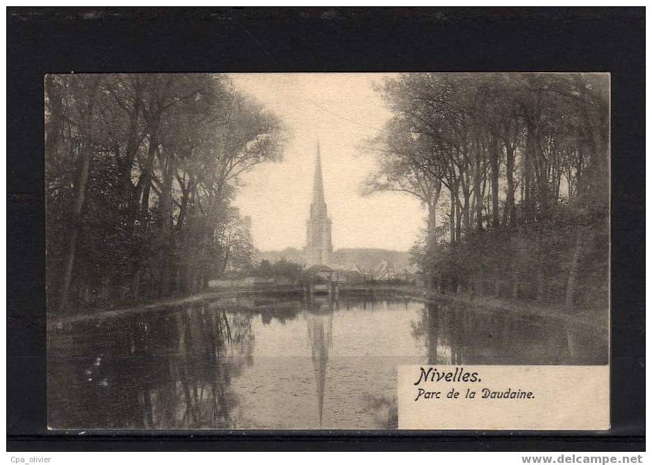 BEL NIVELLES Parc De La Daudaine, Eglise, Ed Nels Série 76 N° 16, Dos 1900 - Nivelles