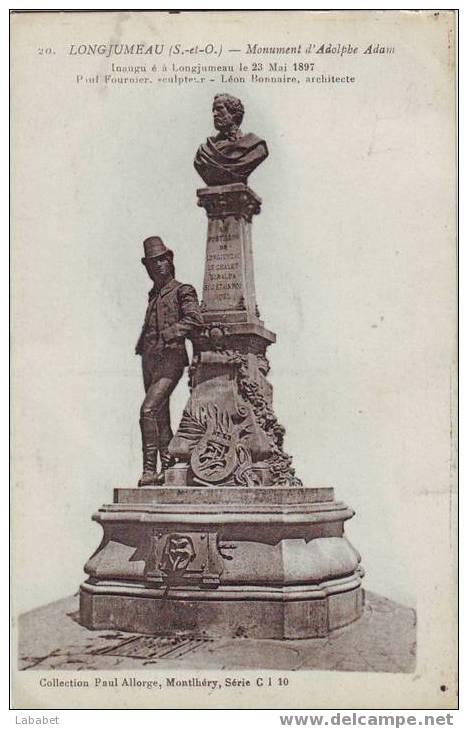 LONGJUMEAU  N°20 MONUMENT D ADAM - Longjumeau