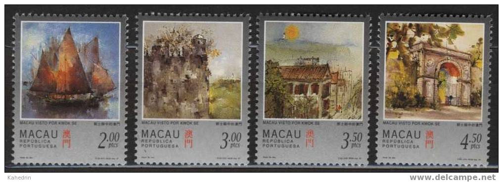 Macau / Macao 1997, Boat - Building, Michel # 899/02 **, MNH - Ongebruikt