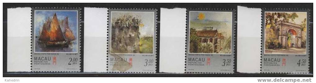 Macau / Macao 1997, Boat - Building, Michel # 899/02 **, MNH With Margin - Ongebruikt