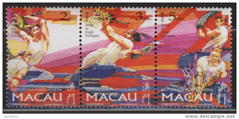 Macau / Macao 1997, Dragon-festival, Michel # 913/15 **, MNH - Nuevos