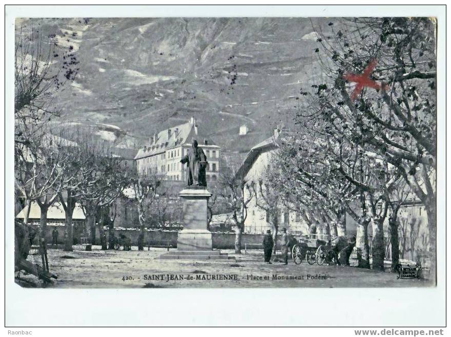 CPA----73----Saint Jean De Maurienne ---PLACE-MONUMENT FODERE - Saint Jean De Maurienne