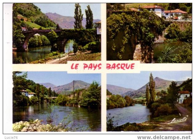 Le PAYS BASQUE -  La NIVE à BIDARRAY - 4 Vues  - N° 1678 - Midi-Pyrénées