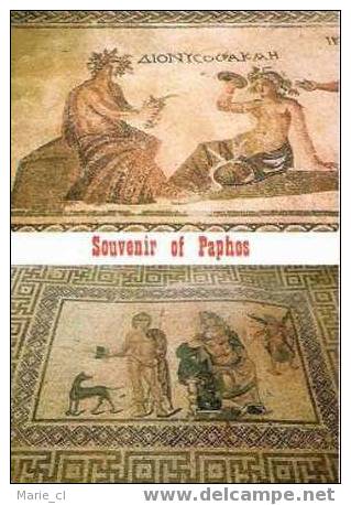Souvenir De Paphos (Chypre) : 2 Mosaïques - Ancient World