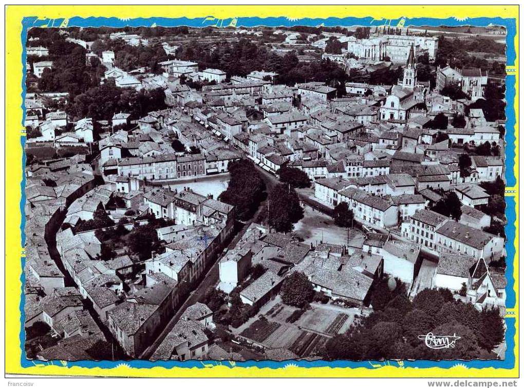 St Genis Laval Vue Aerienne 1955  Format 10.5*15  Edit Cim - Autres & Non Classés