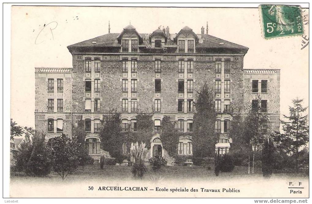 ARCEUIL CACHAN ECOLE DES TRAVAUX PUBLICS N° 50 - Arcueil