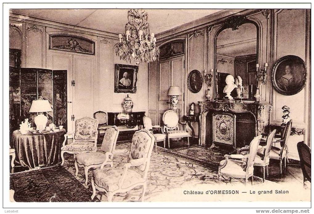 ORMESSON CHATEAU LE GRAND SALON - Ormesson Sur Marne