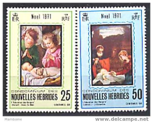 Nouvelles Hebrides  Noel 1971  N 314/15 Neuf X X - Nuevos