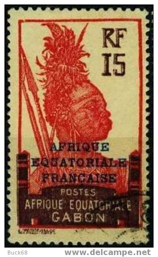 GABON 116 (o) Guerrier 1928-1931 (CV 1,50 €) - Used Stamps