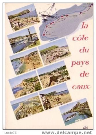 LA COTE DU PAYS DE CAUX  - 9 Vues : Etretat, Fécamp, Le Havre, Criel, Yport, Veulettes, Dieppe,St Valéry En Cx, Tréport - Haute-Normandie