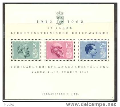 Liechtenstein Mi.N° 415/17 ** Block 6; 50 Jahre Briefmarken Im Fürstentum - Unused Stamps