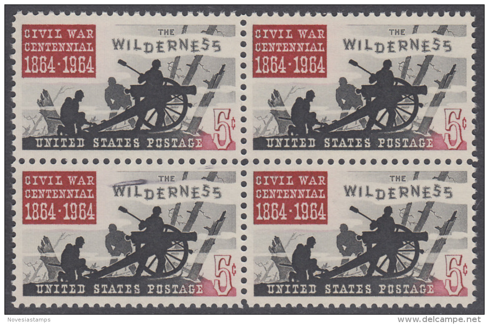 !a! USA Sc# 1181 MNH BLOCK - Wilderness - Unused Stamps