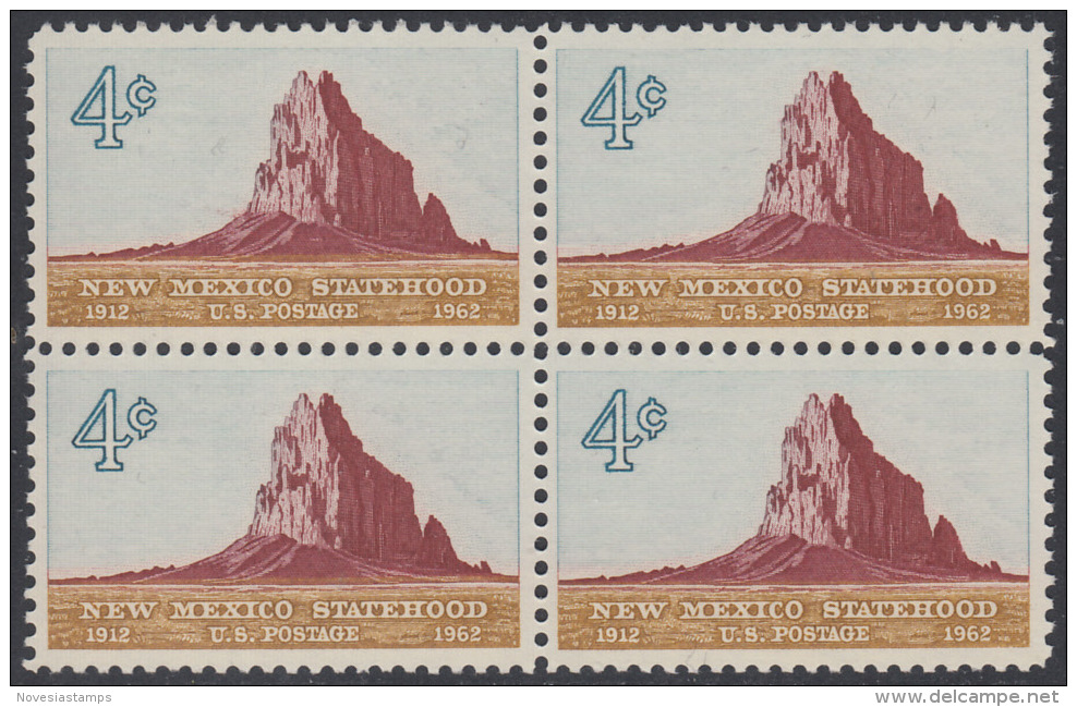 !a! USA Sc# 1191 MNH BLOCK - New Mexico - Unused Stamps