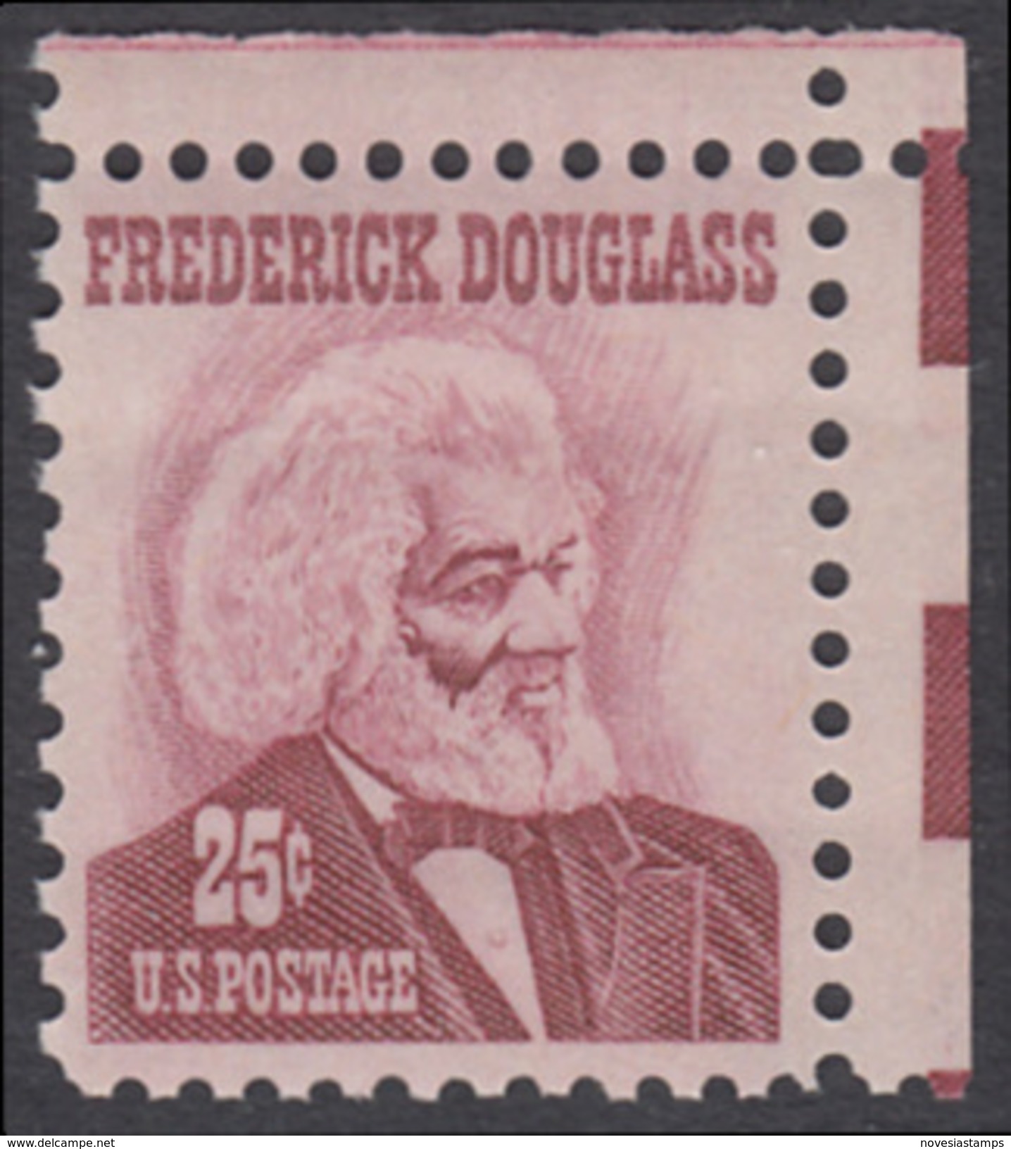 !a! USA Sc# 1290 MNH SINGLE From Upper Right Corner - Frederick Douglas - Unused Stamps