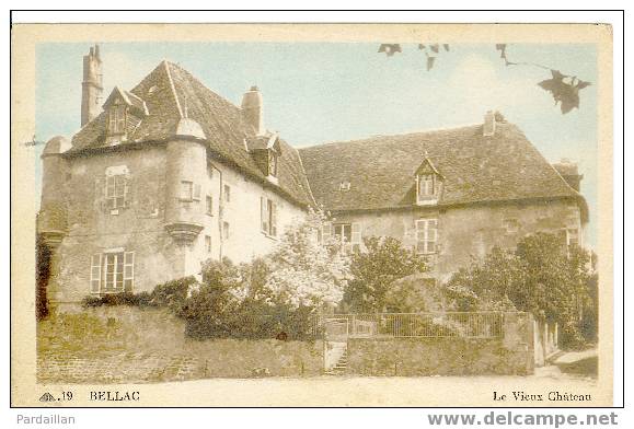 87. BELLAC.  LE VIEUX CHÂTEAU. GROS PLAN. - Bellac