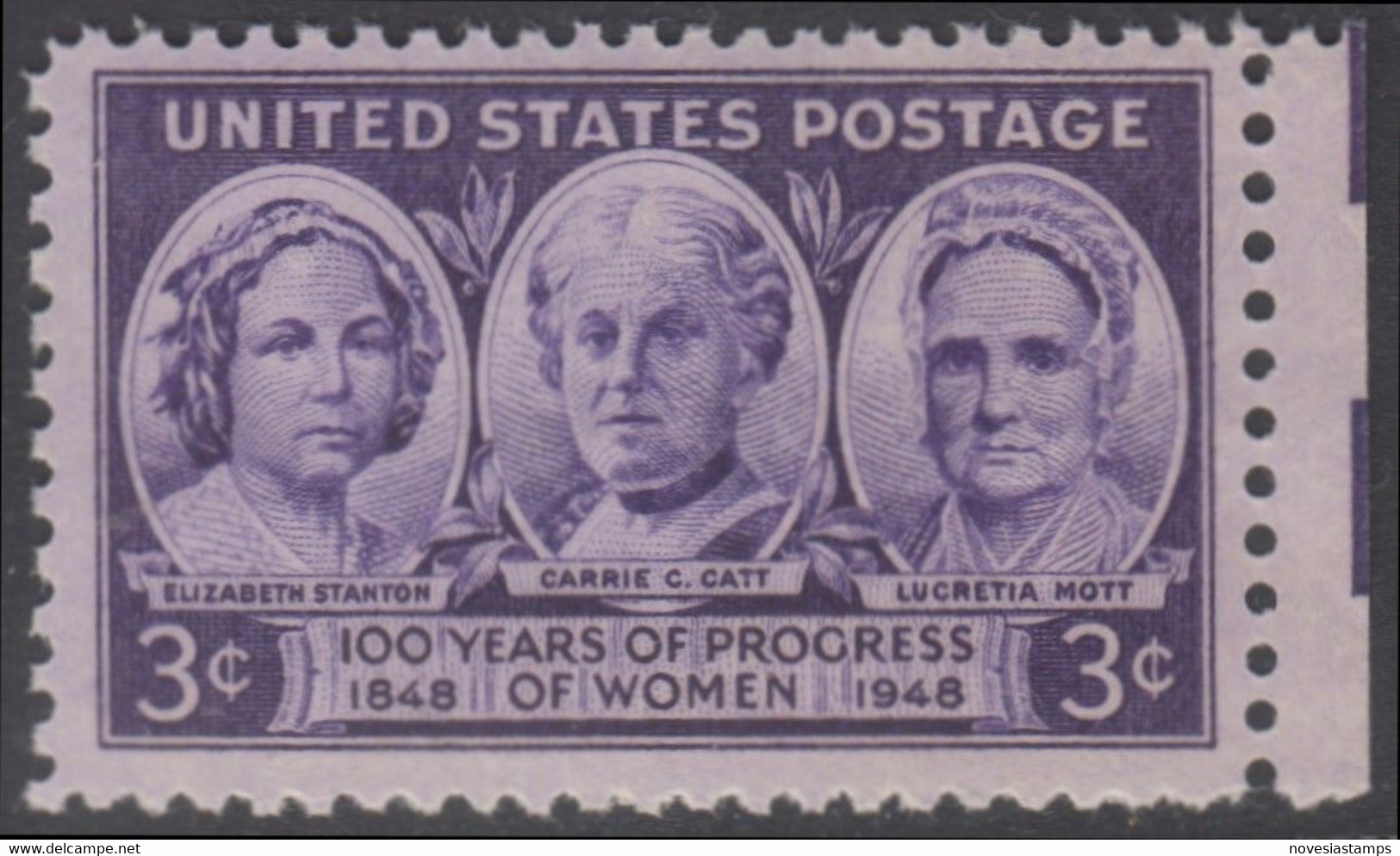 !a! USA Sc# 0959 MNH SINGLE W/ Right Margin (a1) - Progress Of Women - Unused Stamps