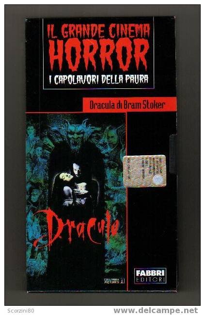 VHS-DRACULA Di Bram Stoker Originale - Horror