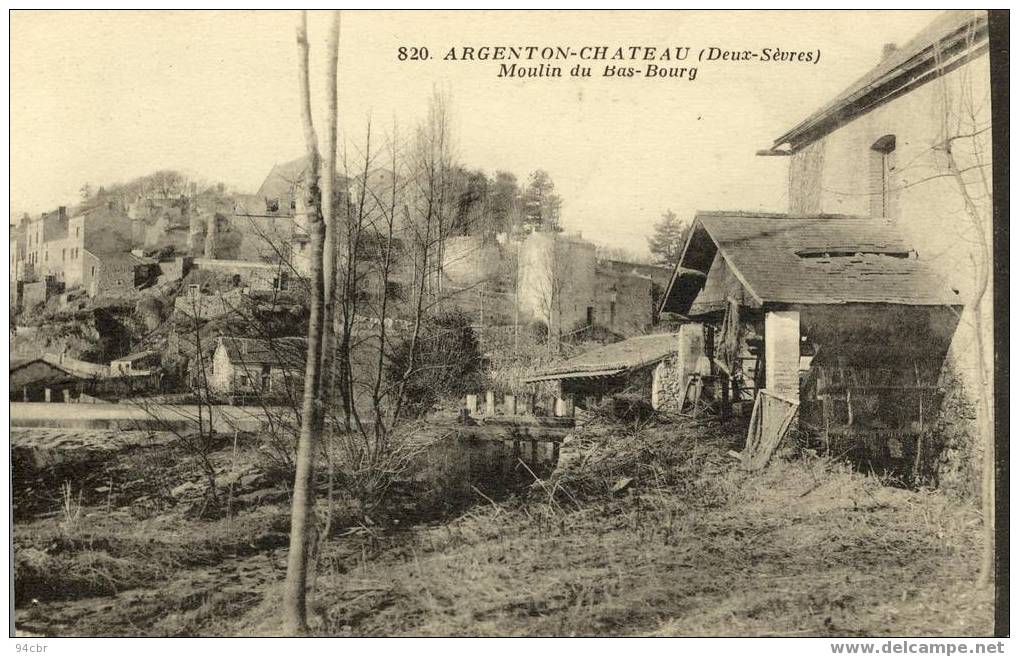 Cpa(79) ARGENTON CHATEAU Moulin Du Bas Bourg - Argenton Chateau