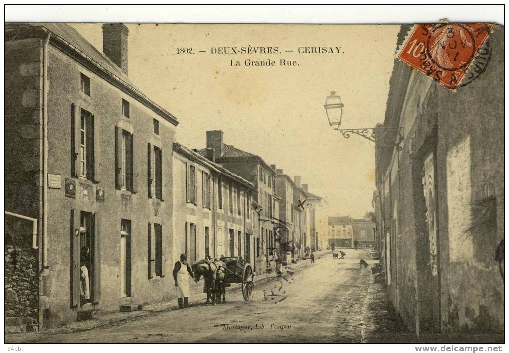 CPA (79)         CERISAY La Grande Rue - Cerizay