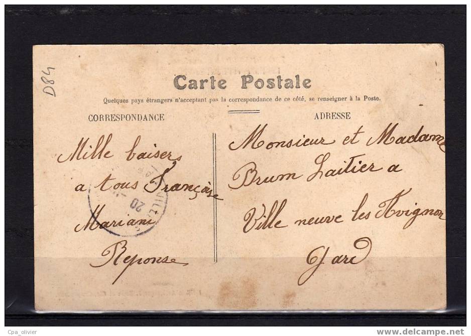 84 CARPENTRAS Halles, Hotel De Ville, Mairie, Colorisée, Ed Brun 7, 190? - Carpentras