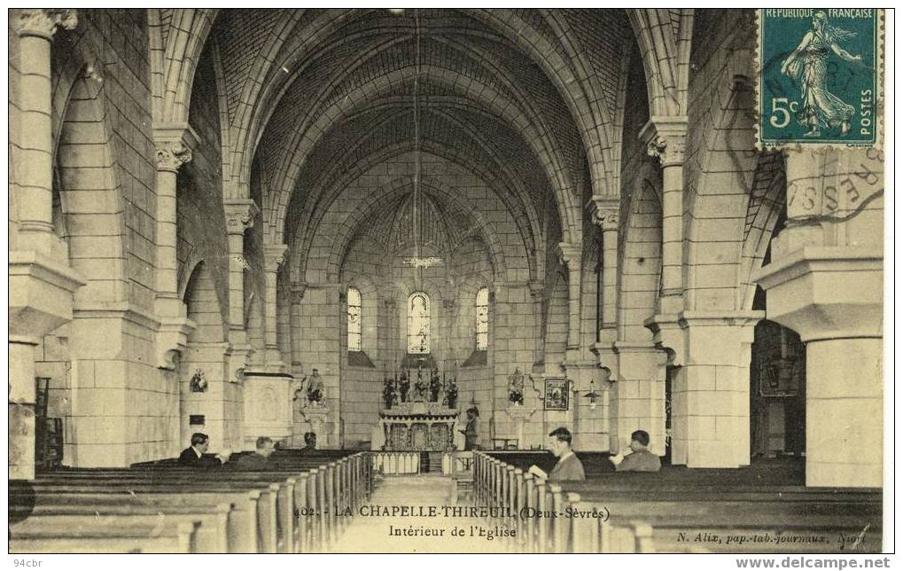 CPA(79)       LA CHAPELLE THIREUIL Interieur De L Eglise - Argenton Chateau