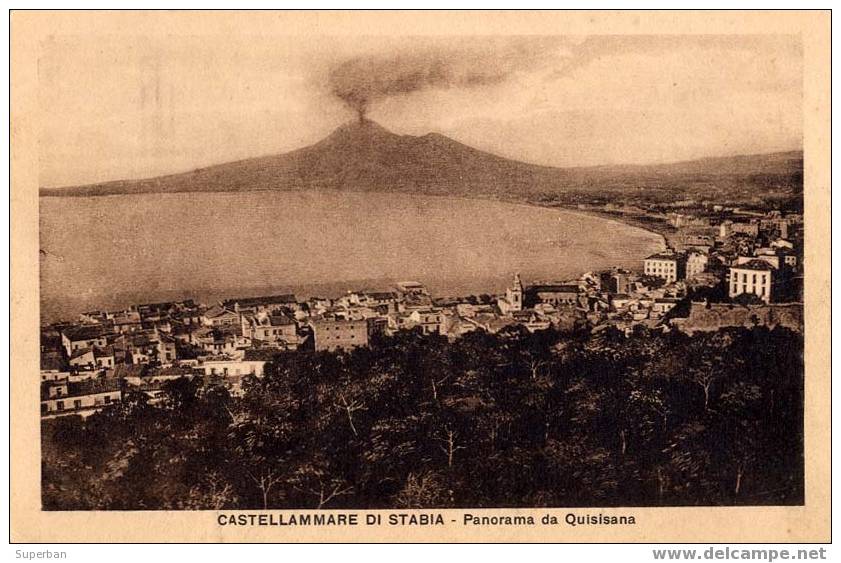 CASTELLAMMARE DI STABIA - PANORAMA DA QUISISANA (z-416) - Castellammare Di Stabia